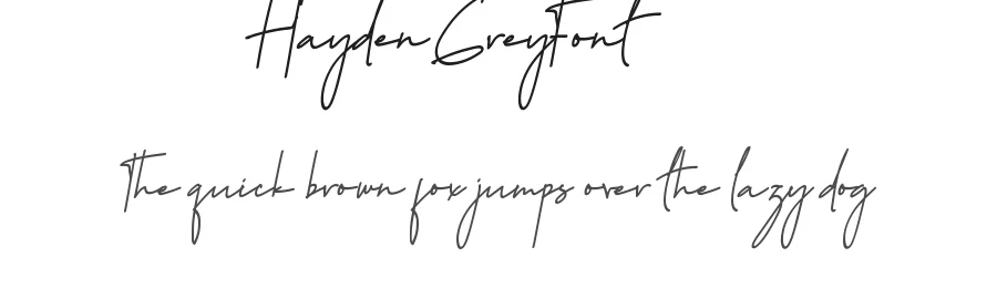 Hayden Grey Font by noahtype — Script Handwritten Font