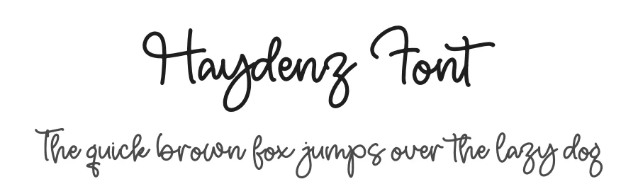 Haydenz Font by letterfabric — Script Handwritten Font