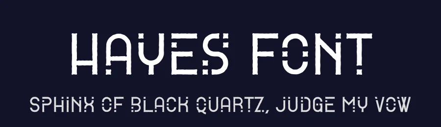 Hayes Font by vpcreativeshop — Display Font — thumbnail 2