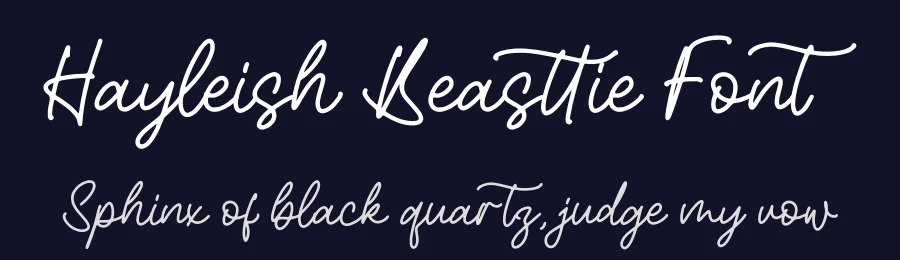 Hayleish Beasttie Font by perspectype — Script Handwritten Font — thumbnail 2