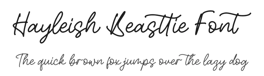 Hayleish Beasttie Font by perspectype — Script Handwritten Font