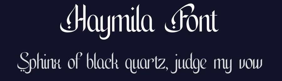 Haymila Font by Rantautype — Blackletter Font — thumbnail 2