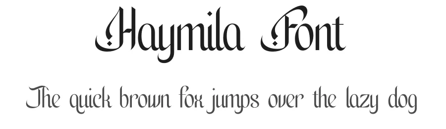 Haymila Font by Rantautype — Blackletter Font