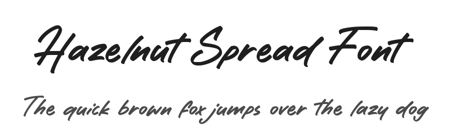 Hazelnut Spread Font by balpirick — Script Handwritten Font