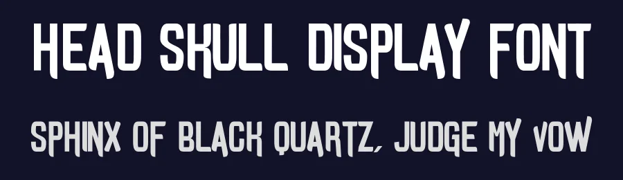 Head Skull Display Font by Funtype — Display Font — thumbnail 2