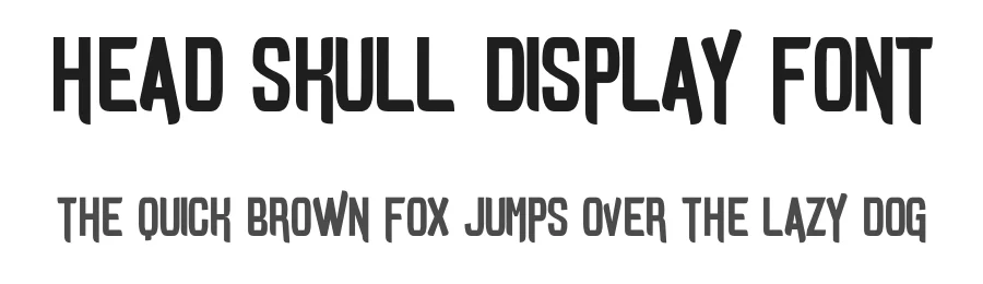 Head Skull Display Font by Funtype — Display Font