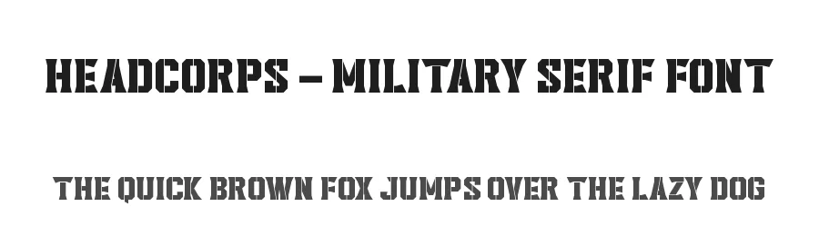 Headcorps – Military Serif Font by Almarkha Type — Decorative Font