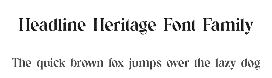 Headline Heritage Font Family by UICreative — Decorative Font