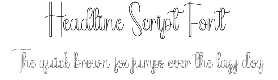 Headline Script Font by creativeletter — Script Handwritten Font
