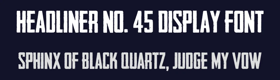 Headliner No. 45 Display Font by KC Fonts — Display Font — thumbnail 2