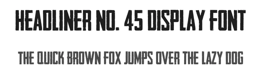 Headliner No. 45 Display Font by KC Fonts — Display Font
