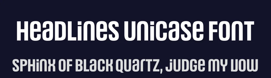 Headlines Unicase Font by Anita Jürgeleit — Sans Serif Font — thumbnail 2