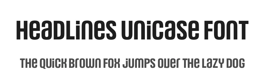 Headlines Unicase Font by Anita Jürgeleit — Sans Serif Font