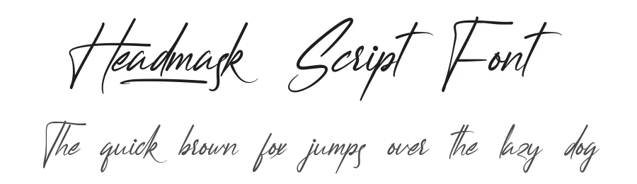Headmask Script Font by nihstudio — Script Handwritten Font