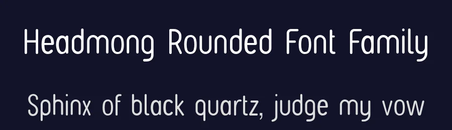 Headmong Rounded Font Family by UICreative — Decorative Font — thumbnail 2