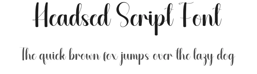 Headsed Script Font by andikastudio — Script Handwritten Font