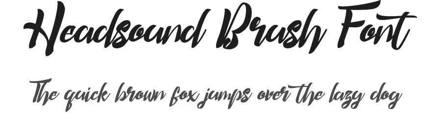Headsound Brush Font by noahtype — Script Handwritten Font