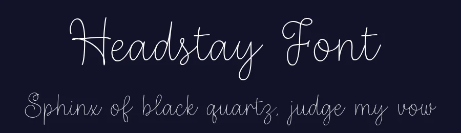 Headstay Font by nhfonts — Decorative Font — thumbnail 2