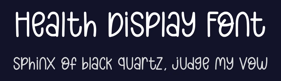 Health Display Font by Craftedtype — Decorative Font — thumbnail 2