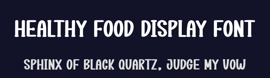 Healthy Food Display Font by creativeletter — Display Font — thumbnail 2