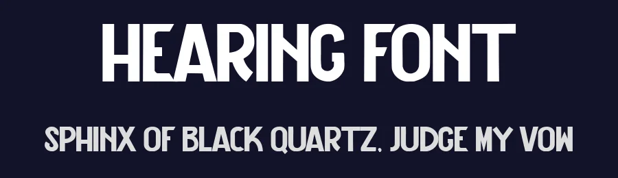 Hearing Font by Arendxstudio — Display Font — thumbnail 2