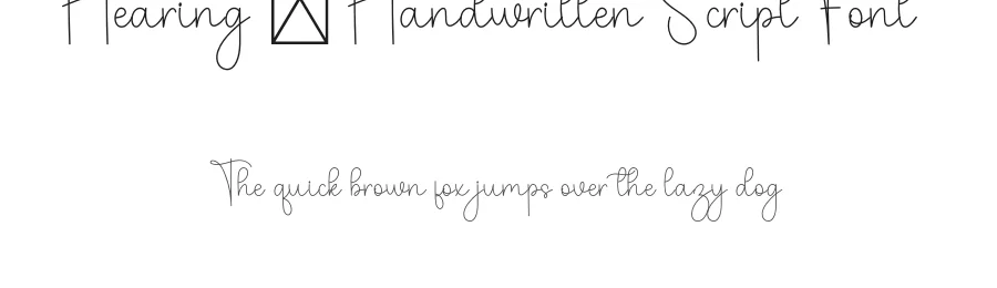 Hearing – Handwritten Script Font by freshtypeink — Script Handwritten Font