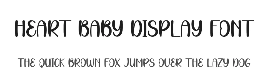 Heart Baby Display Font by creativeletter — Display Font