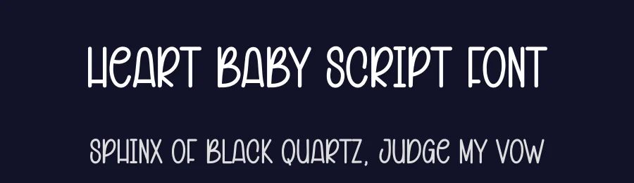 Heart Baby Script Font by andikastudio — Display Font — thumbnail 2