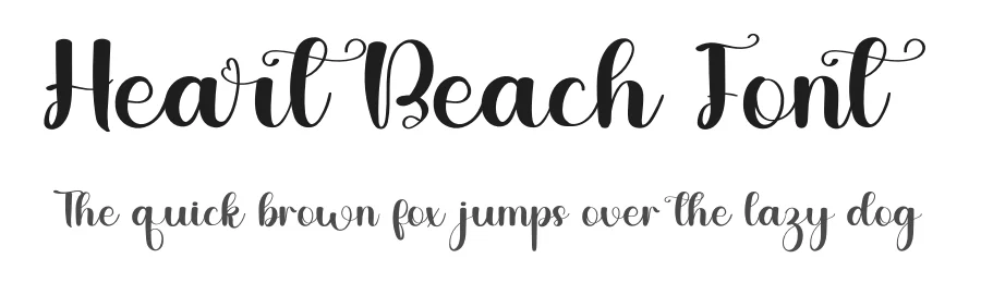 Heart Beach Font by inermediaSTUDIO — Script Handwritten Font