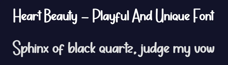 Heart Beauty – Playful And Unique Font by andikastudio — Display Font — thumbnail 2