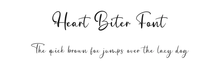 Heart Biter Font by Basnistudio — Script Handwritten Font