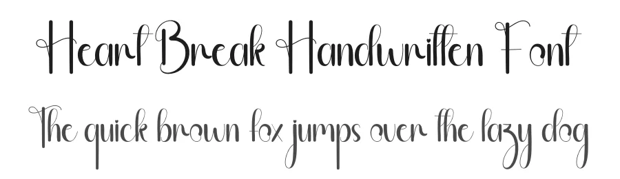 Heart Break Handwritten Font by andikastudio — Script Handwritten Font