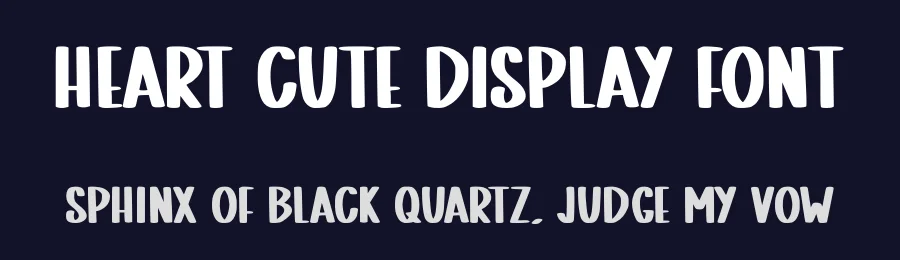 Heart Cute Display Font by Craftedtype — Decorative Font — thumbnail 2
