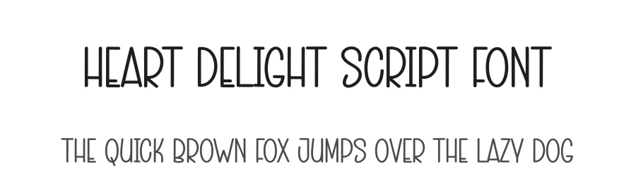 Heart Delight Script Font by andikastudio — Display Font