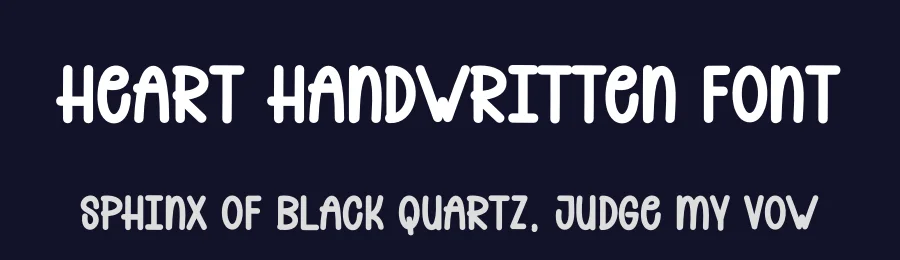 Heart Handwritten Font by andikastudio — Display Font — thumbnail 2