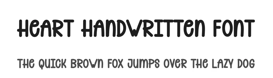 Heart Handwritten Font by andikastudio — Display Font
