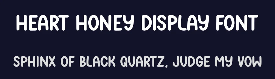 Heart Honey Display Font by Craftedtype — Decorative Font — thumbnail 2