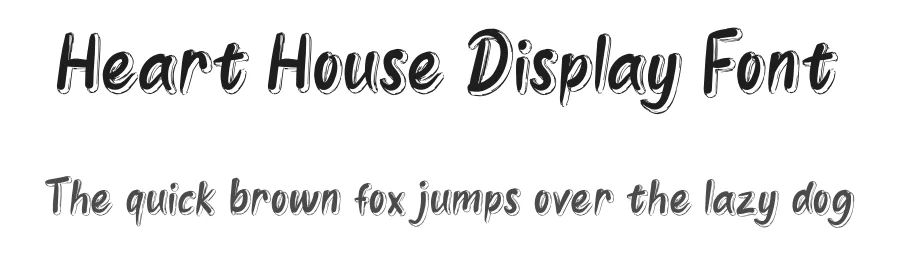 Heart House Display Font by andikastudio — Script Handwritten Font