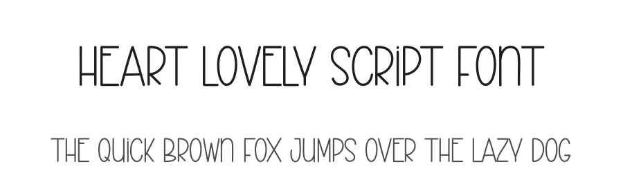 Heart Lovely Script Font by andikastudio — Display Font