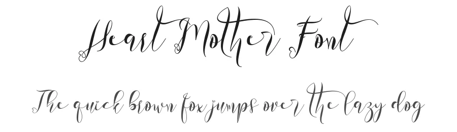 Heart Mother Font by Yoga Letter — Script Handwritten Font