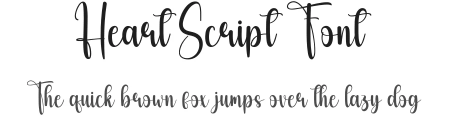 Heart Script Font by andikastudio — Script Handwritten Font