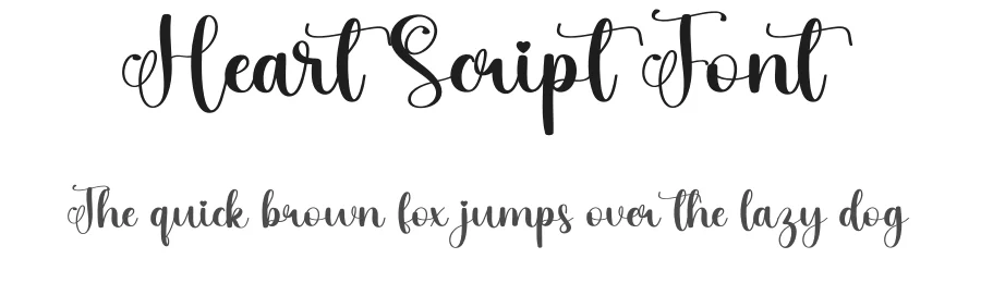 Heart Script Font by ade gilang β Script Handwritten Font