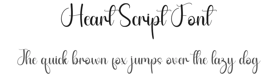 Heart Script Font by andikastudio — Script Handwritten Font