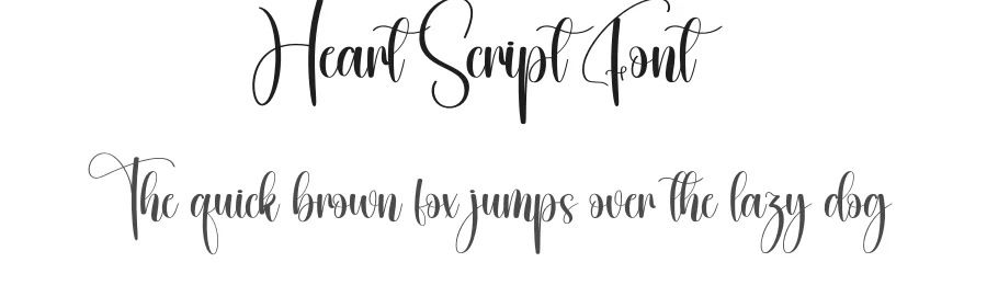 Heart Script Font by creativeletter — Script Handwritten Font
