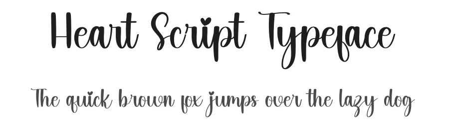 Heart Script Typeface by inermediaSTUDIO — Script Handwritten Font
