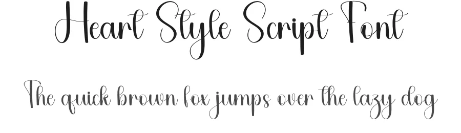 Heart Style Script Font by freshtypeink — Script Handwritten Font