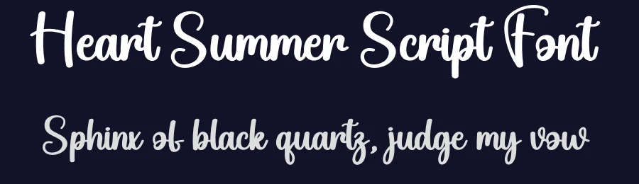 Heart Summer Script Font by creativeletter — Script Handwritten Font — thumbnail 2