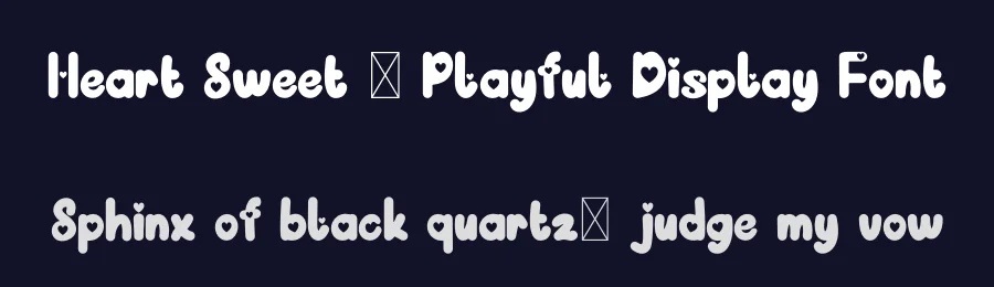 Heart Sweet – Playful Display Font by Koplexsstudio — Display Font — thumbnail 2