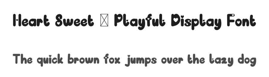 Heart Sweet – Playful Display Font by Koplexsstudio — Display Font