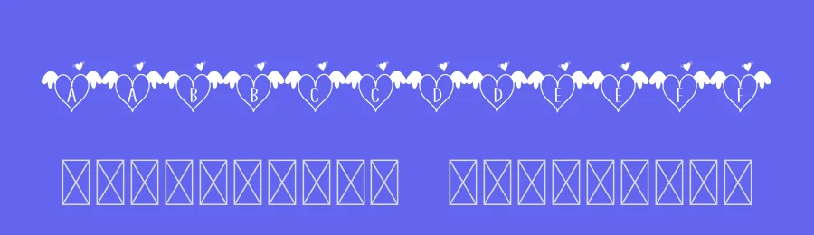 Heart Wings Display Font by creativeletter — Decorative Font — thumbnail 3